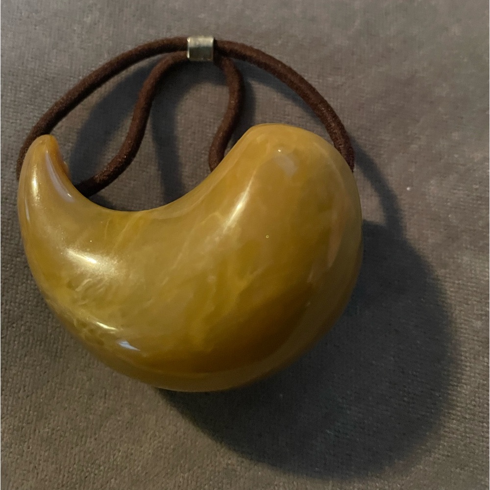 Colette Malouf Lucite teardrop ponytail hold
